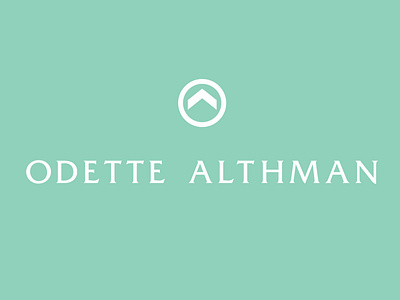 Odette Althman green health logo seafoam skincare women