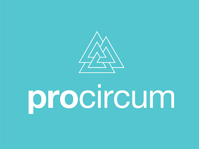 ProCircum Labs eleazar hernandez lab logo pyramid sans serif three triangle weave