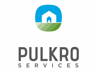 Pulkro Services blue cleaning commercial eleazar hernandez green logo residential san antonio sans serif silhouette