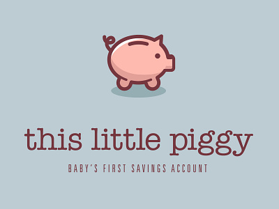 This Little Piggy bank eleazar hernandez finance logo pig piggy bank savings serif vector