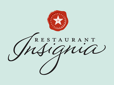 Restaurant Insignia food logo restaurant san antonio script