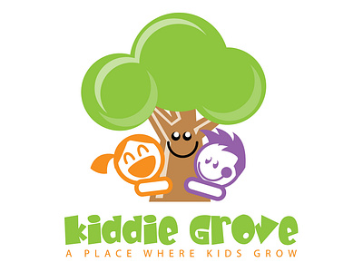 Kiddie Grove childcare design eleazar hernandez illustration logo montessori san antonio vector