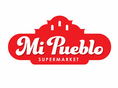 Mi Pueblo Supermarket california design eleazar hernandez logo retail san jose supermarket typography vector