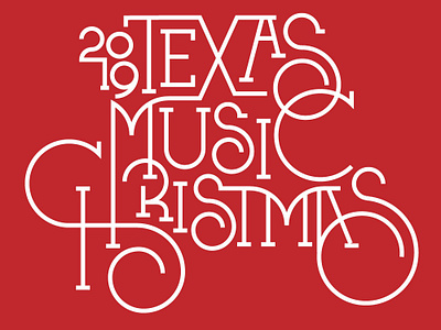 2019 Texas Music Christmas Holiday Parade Logo design eleazar hernandez logo river walk riverwalk san antonio typography vector