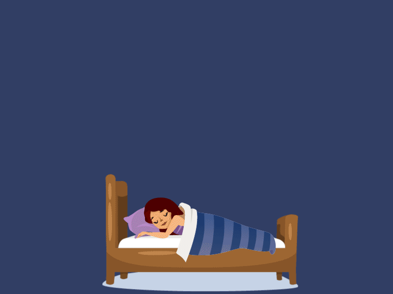 A girl's dream character animation dream girl girl illustration illustraion meme night sleeping