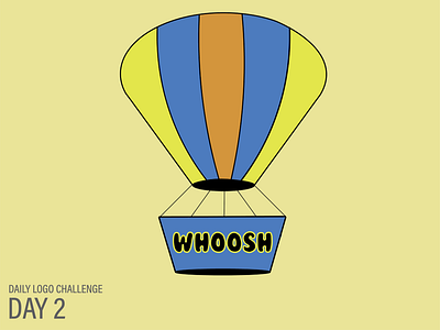 DAILY LOGO CHALLENGE: DAY 2 dailylogochallenge graphicdesign hotairballoon illustrator whoosh