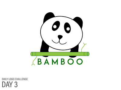 DAILY LOGO CHALLENGE: DAY 3 graphicdesign illustrator logochallenge panda logo