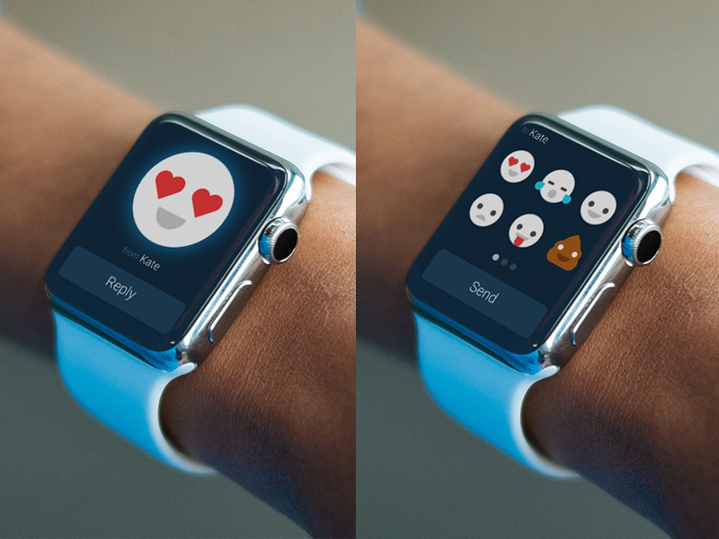 Emoji Chat Apple Watch concept by Knyaz Yaqubov on Dribbble