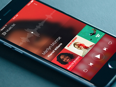 Music Player appdesign design ios mobile music player