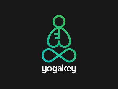 Yogakey logo for Yoga School logo school yoga