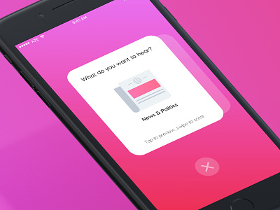 Daily UI #1 app daily design ios mobile swipe ui