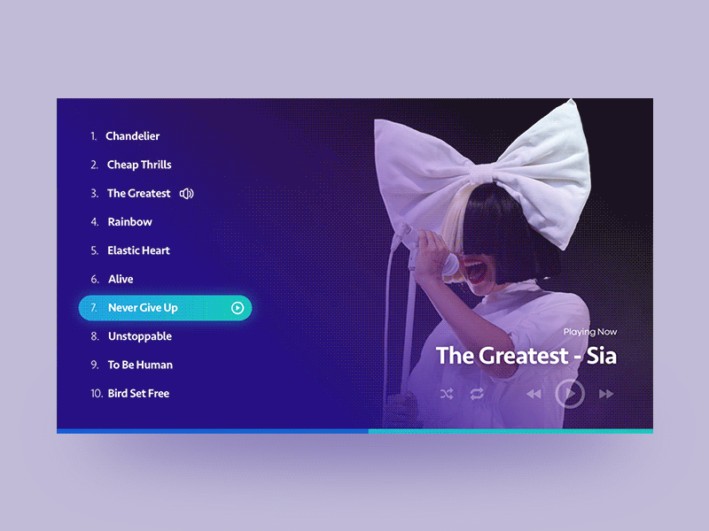 Tv Music Player App app design music player smart tv ui ux
