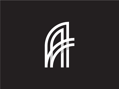 A Letter Logo a branding grid letter lettermark logo monogram