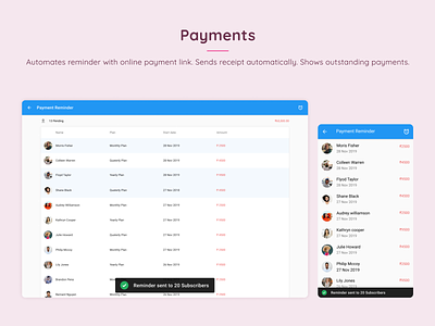 Payments app design paymentreceipt paymentreminder ui ux