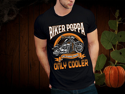 Amazing biker poppa t-shirt design