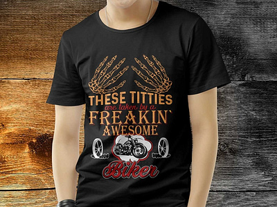 Awesome Biker Custom Tshirt Design