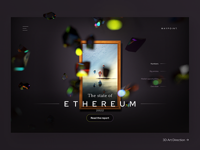 Ethereum supremacy 3d bitcoin blockchain branding colors crypto dao defi ethereum futurist graphic design illustration landing page modern nft software typography ui ux web design