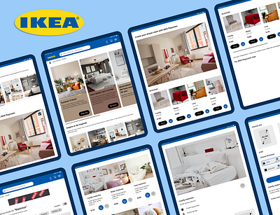 IKEA Web Responsive (iPad) app apple application branding design device graphic design ikea ipad shopping ui uidesign ux webresponsive website