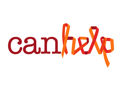 canhelp logo cancer logo ribbon