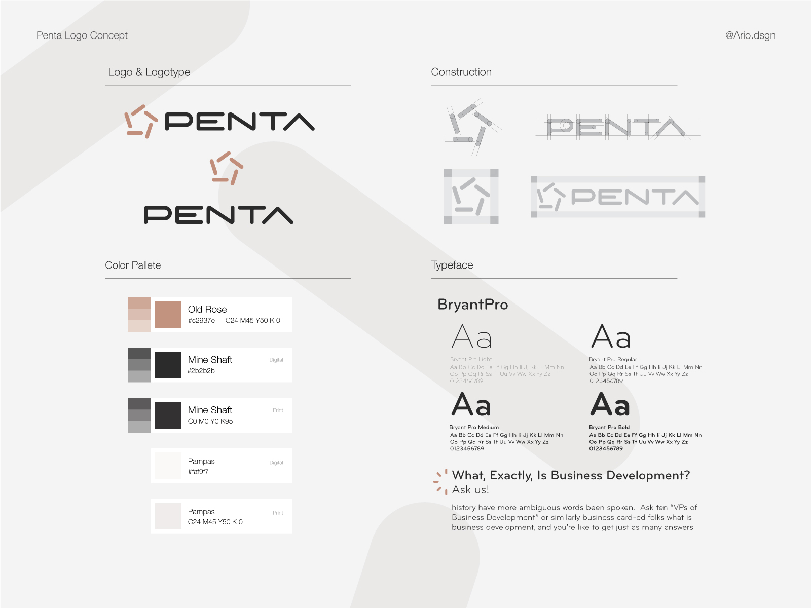 Penta - Logo design brand identity branding design icon logo logotype mark type typography vector visual identity