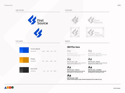 Firstsource - Logo & Visual identity branding graphic design it company logo tech visual identity