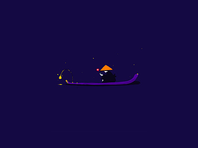 Kayak Like board game boarding pass boat boats floating illustration kayak night paint socialmedia