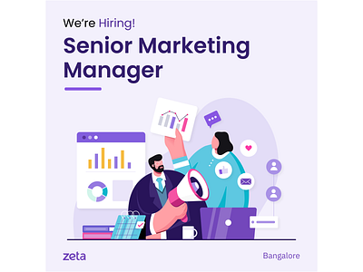 Marketing Manager Role design flat illustration flatdesign graphicdesign illustration illustrator ui ux vector