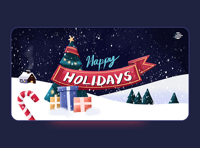Happy Holidays christmas design flat illustration flatdesign graphic design graphicdesign holidays illustration illustrator new year procreate ui vector