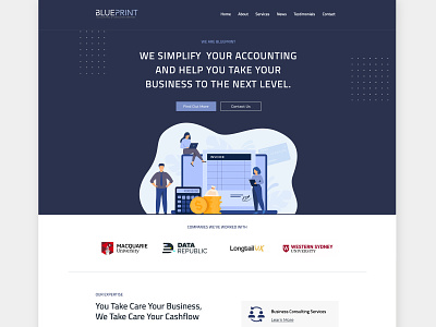 BluePrint Website accounting blueprint businessadvisory uiux website