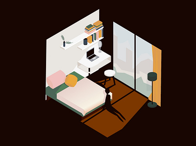 my room illustration vector