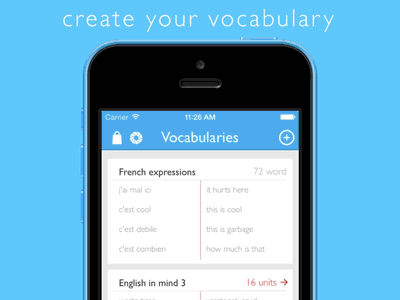 Vocabularies ios iphone language learn vocabulary word