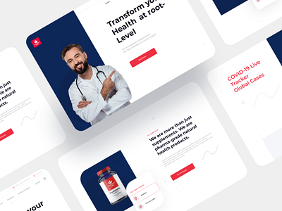 Pharmaceutical Web Design Concept