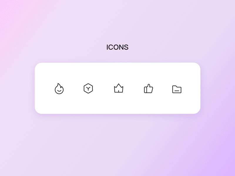 ICONS icon ui