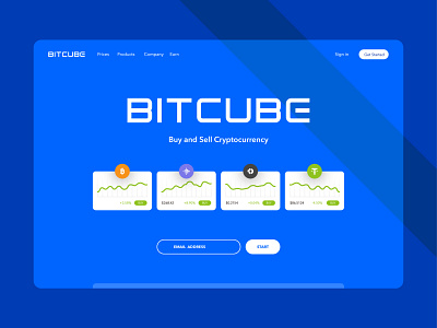 BitCube - Cryptocurrency Dashboard android bitcoin bitcoin wallet cloud cryptocurrency cryptocurrency exchange dashboard data design system illustration ui ux web app