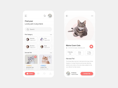 Pet Butler Application adobexd app design application china pet ui