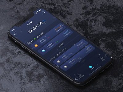 BitCube Wallet app bit bitcion data design iphonex ui ux