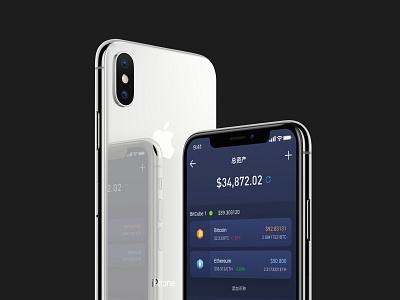 BitCube Wallet bitcion iphonex ui ux