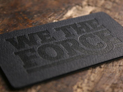 We The Force Business Cards business cards letterpress type we the force