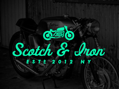 Scotch & Iron bike iron logo motorcycle scotch