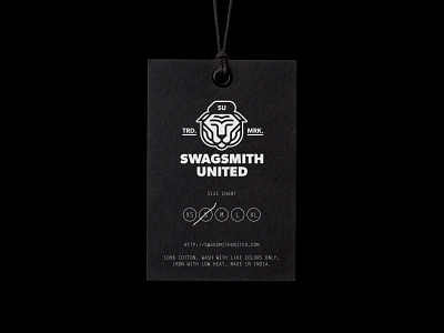 Swagsmith United™ Hang Tag beret branding clothing hang tag logo tiger