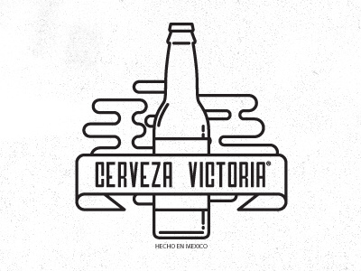 Victoria banner beer bottle victoria