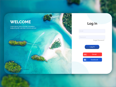 Travel Agency : Log in Screen