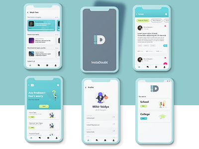 Instant Doubt Mobile App app design mobile app mobile app design mobile ui mockup ui ux uidesign uiux userinterface