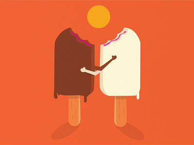 Melt design ice cream illustration illustration art illustrator minimal vector