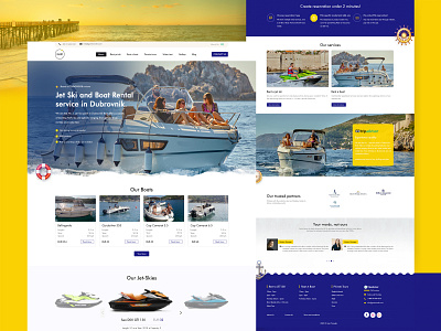 Landing Page Design for Jet Ski & Boating Services