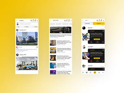 Social Media , News , Blog and many more in One UI