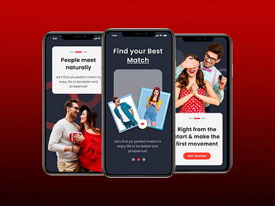 Dating App UI with fully loaded feature app app ui branding dating design figma graphic design logo photoshop typography ui ui design
