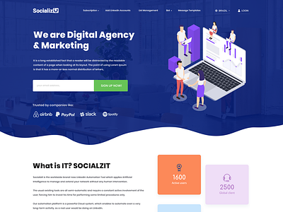 Web Template for Socializ Digital Marketing Agency