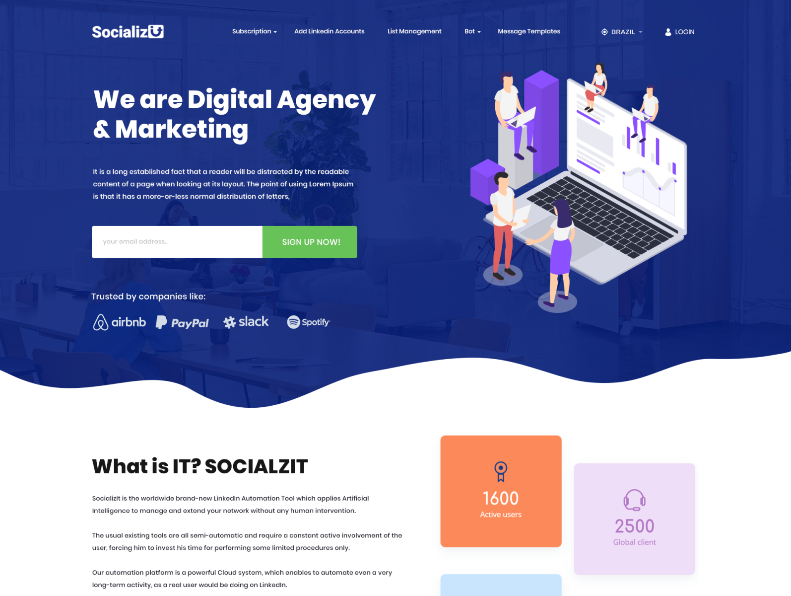 Digital Marketing Agency Website Templates