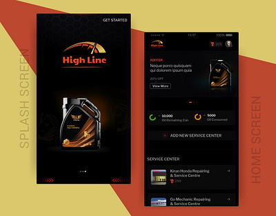 Mobile Application UI Design for High Line Oil Company app design mobile app design ui ui design